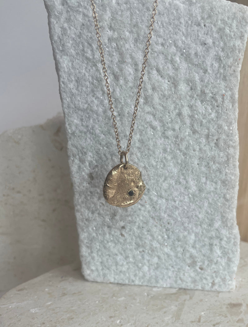 Full Moon Pendant 9ct gold