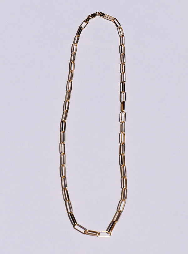 Paper-clip chain necklace